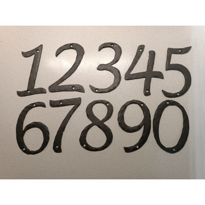 Domovní číslo grafit 9